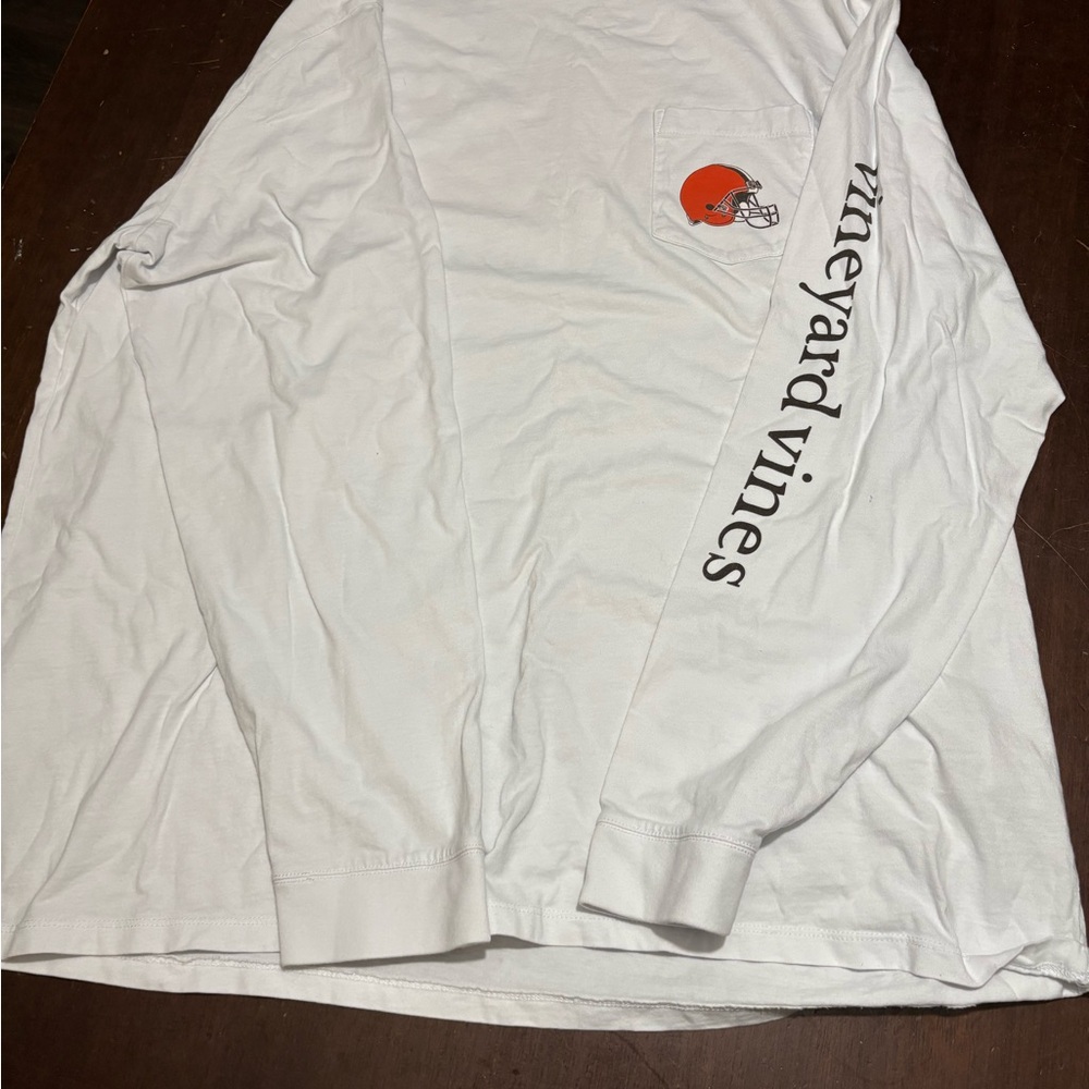 Vineyard Vines White Long Sleeve Tee Classic Comfort